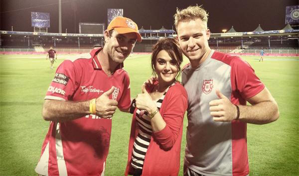 Glenn Maxwell, David Miller, Preity Zinta