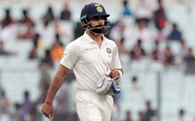 Virat Kohli out for duck