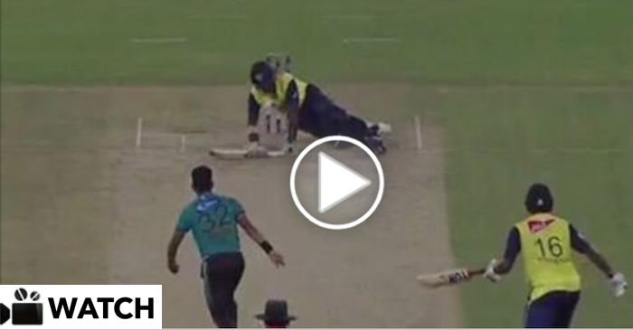 WATCH: Darren Sammy appreciates Hassan Ali after facing a toe crushing yorker