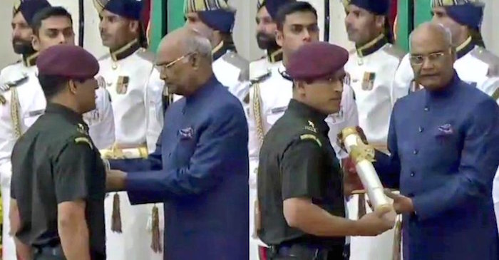 VIDEO: MS Dhoni receives Padma Bhushan from President Ram Nath Kovind