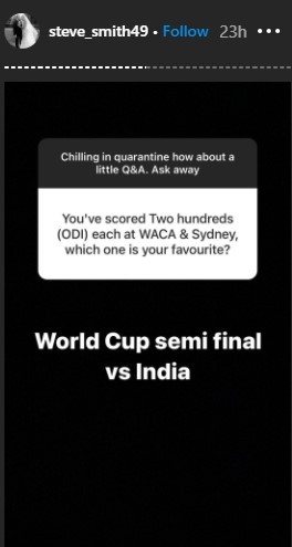 Steve Smith Instagram