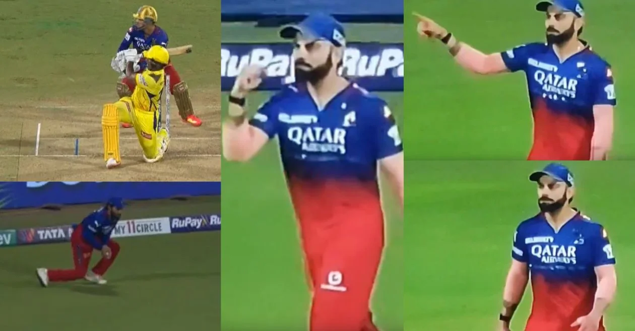 IPL 2024 [WATCH]: Virat Kohli gives an animated send-off to Rachin Ravindra during CSK vs RCB clash