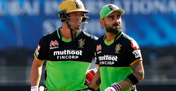 AB de Villiers and Virat Kohli 