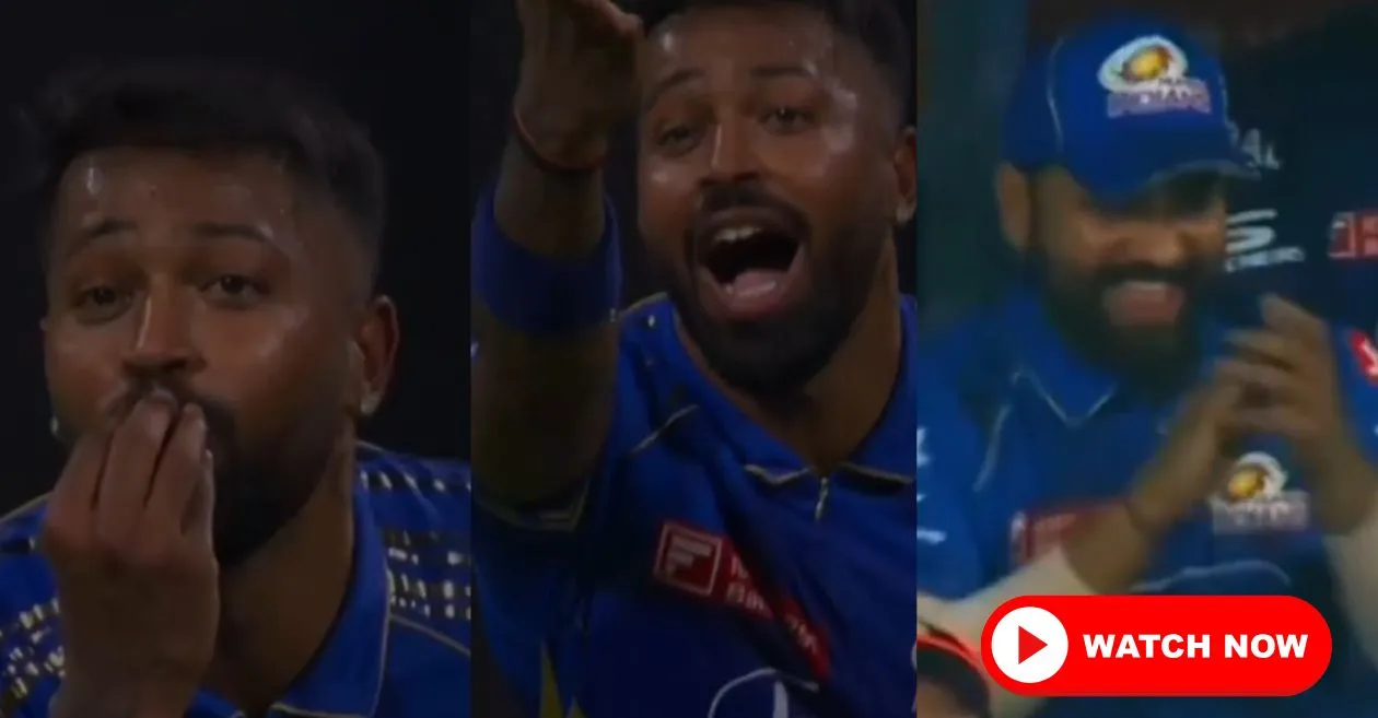 WATCH: Hardik Pandya blows a flying kiss to Rohit Sharma for his strategic masterstroke during DC vs MI clash in IPL 2025