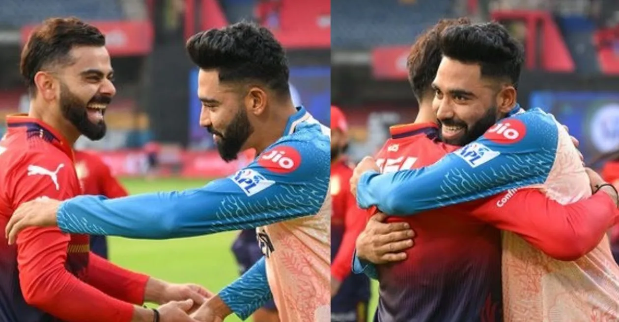 IPL 2025 [WATCH]: Virat Kohli and Mohammed Siraj’s heartfelt reunion ahead of RCB vs GT clash