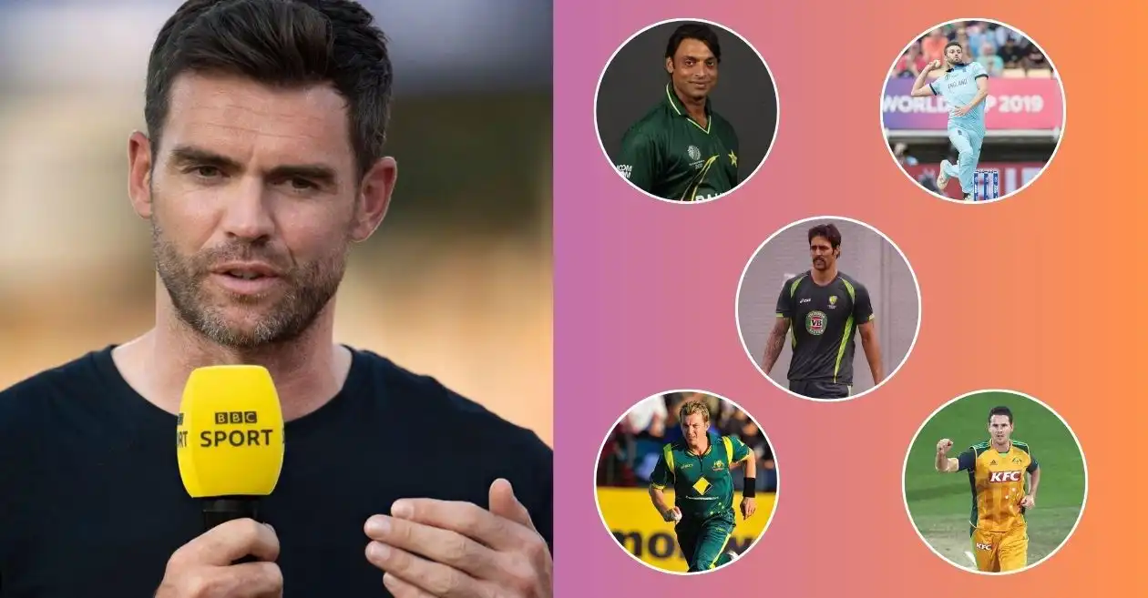 James Anderson picks two fastest bowlers he has seen in world cricket