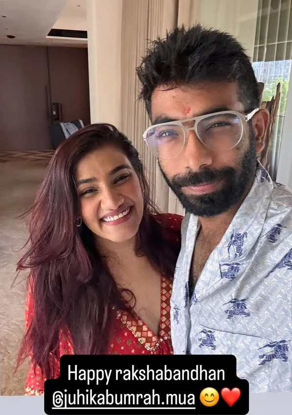Jasprit Bumrah with his sister