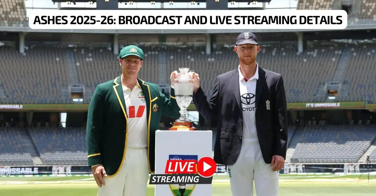 AUS vs ENG, Ashes 2025-26: Broadcast, Live streaming details – When and where to watch in India, Australia, US, UK, Canada & other countries