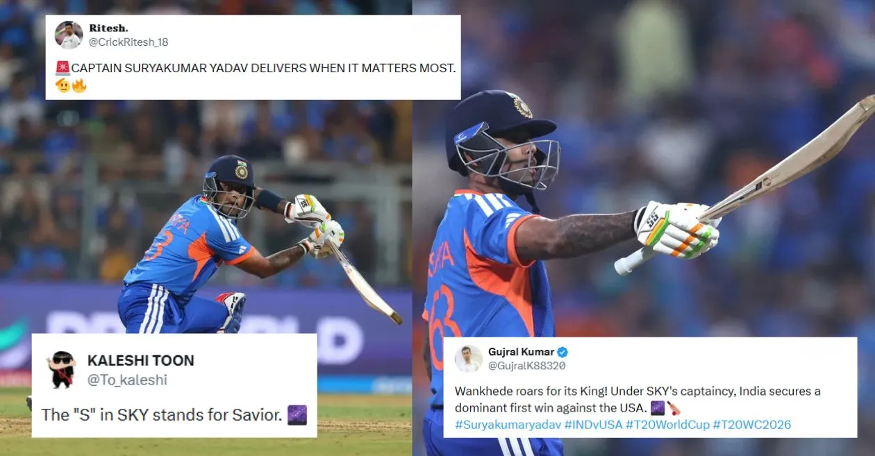 Fans go crazy as Suryakumar Yadav orchestrates India’s dominant win over USA in T20 World Cup 2026