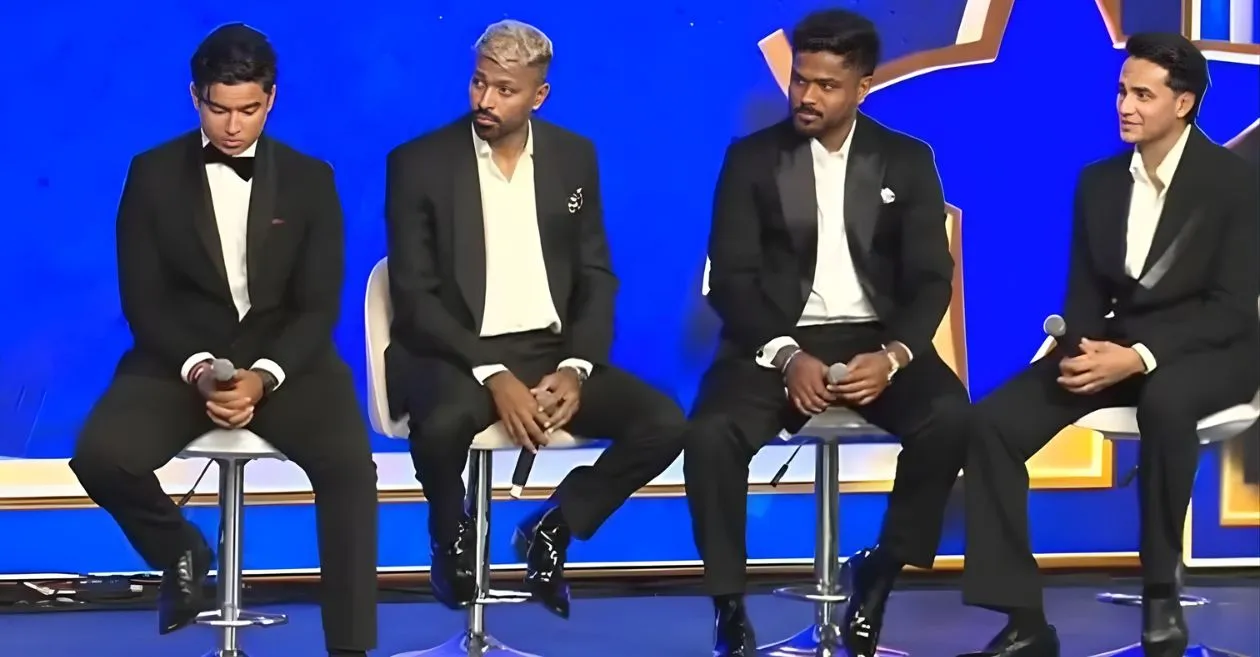 WATCH: Sanju Samson, Vaibhav Suryavanshi, Abhishek Sharma & Hardik Pandya take on a fun rapid-fire round at Naman Awards