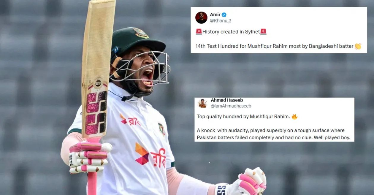 Fans go wild as Bangladesh veteran Mushfiqur Rahim smashes a historic century against Pakistan on Day 3 of the 2nd Test