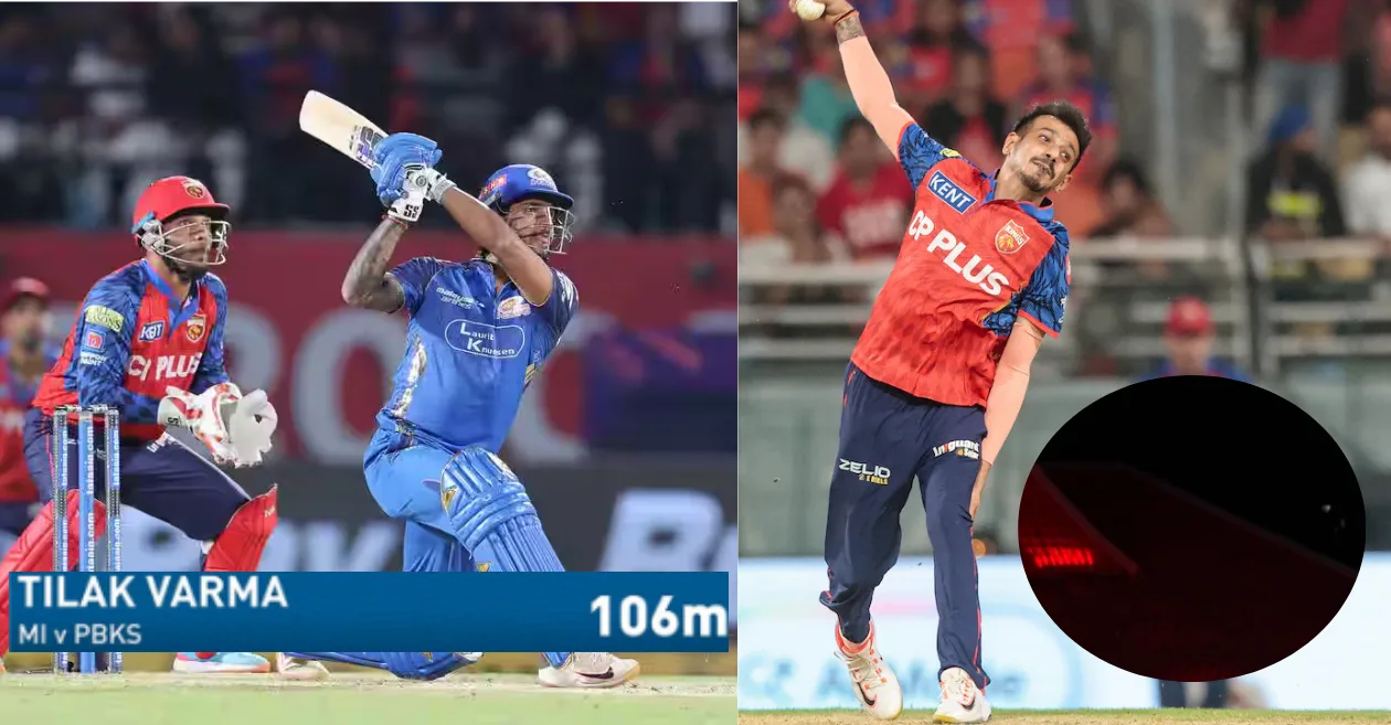 IPL 2026 [WATCH]: Tilak Varma smashes gigantic 106m six off Yuzvendra Chahal during PBKS vs MI clash