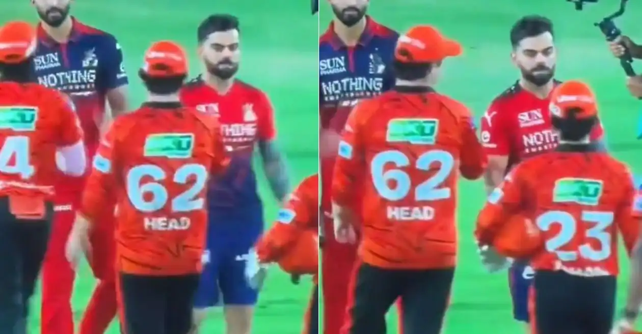 WATCH: Virat Kohli ignores handshake with Travis Head following SRH vs RCB clash in IPL 2026