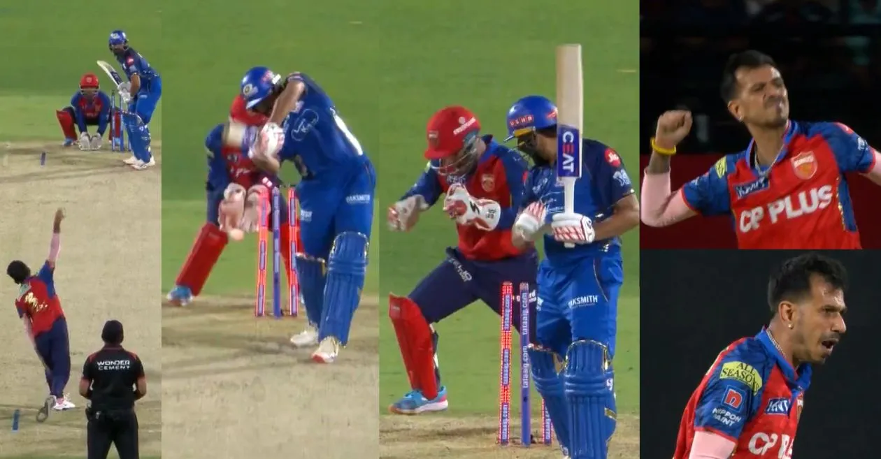 IPL 2026 [WATCH]: Yuzvendra Chahal castles Rohit Sharma with an exceptional delivery during PBKS vs MI game